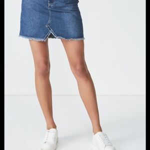 Cotton On Denim Mini Skirt Size 4